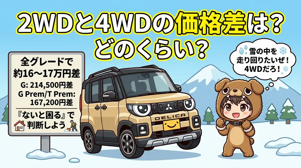 2WDと4WDの価格差