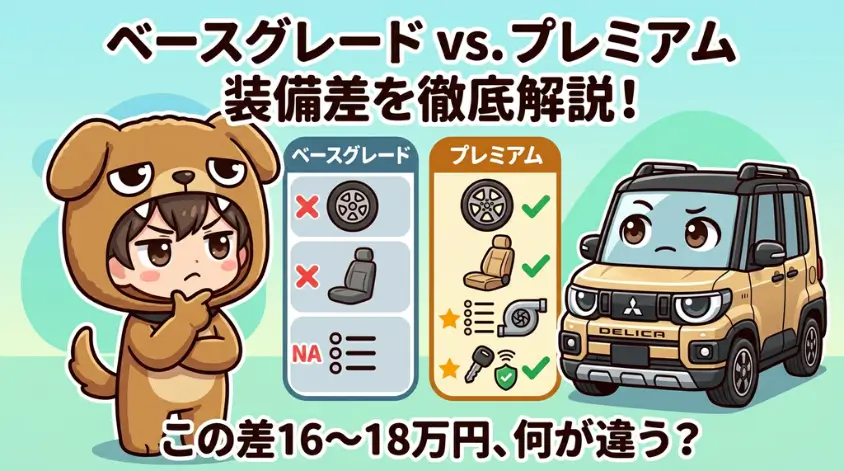 ベースグレードとプレミアムの違い