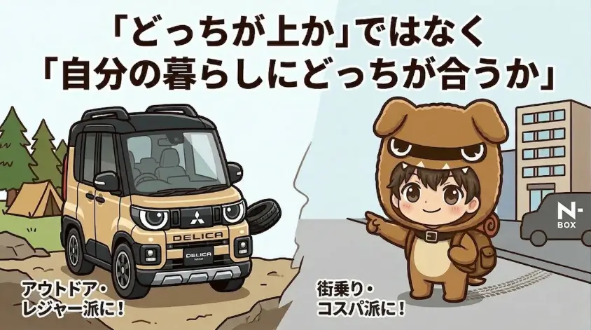 「どっちが上か」ではなく「自分の暮らしにどっちが合うか」