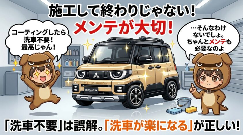 コーティング後のメンテナンスが大切