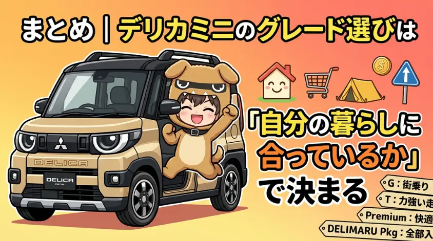 デリカミニのグレード選びは「自分の暮らしに合っているか」で決まる