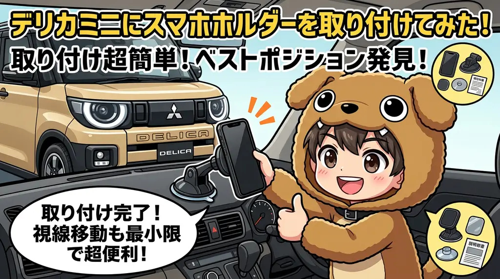 実際にデリカミニに取り付けてみた