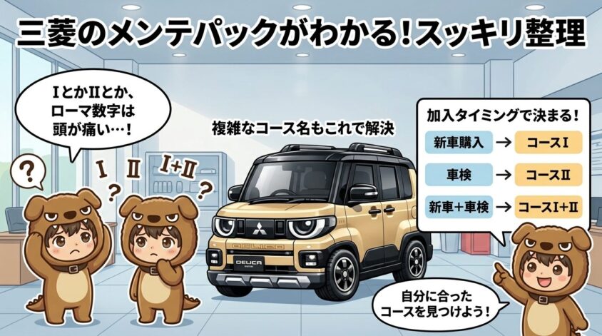 メンテナンスパックの種類(コース)一覧と選び方