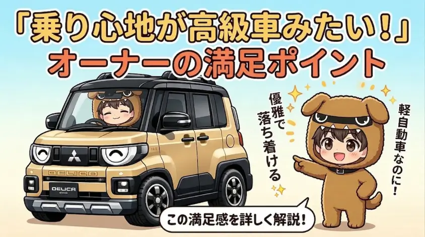 乗り心地が高級車みたい