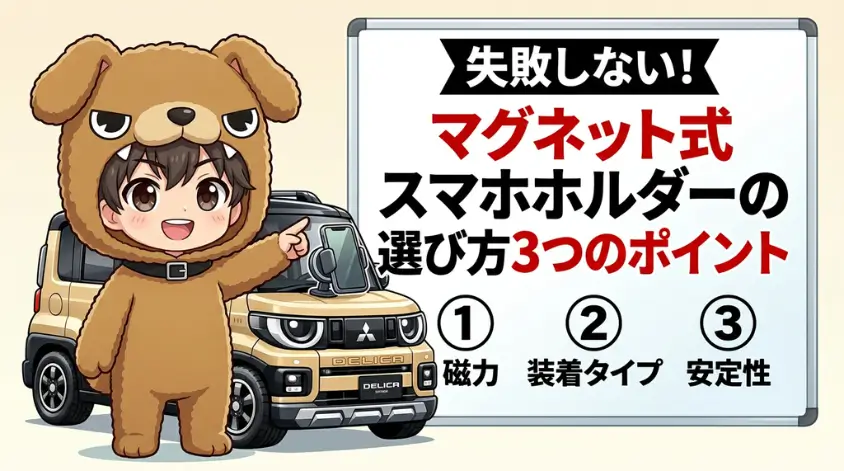 マグネット式スマホホルダーの選び方