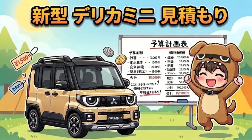 新型デリカミニ見積もり