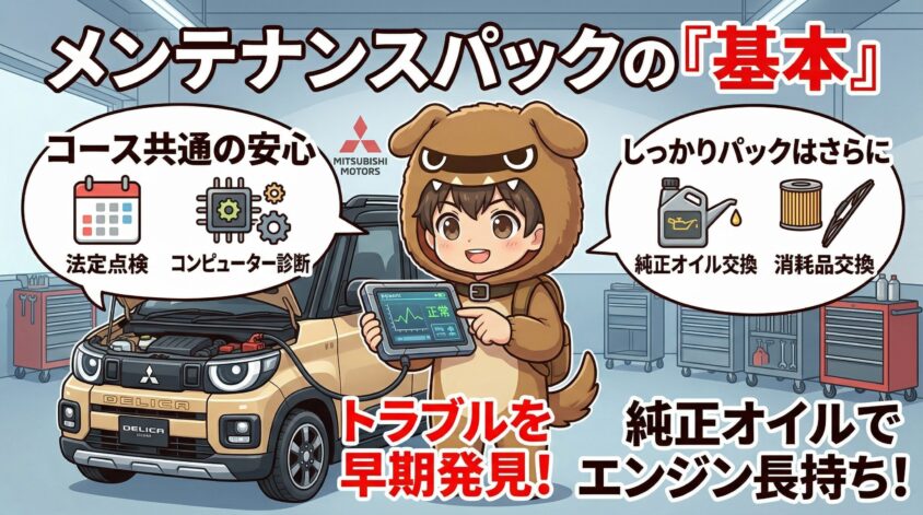 メンテナンスパックに含まれる基本項目