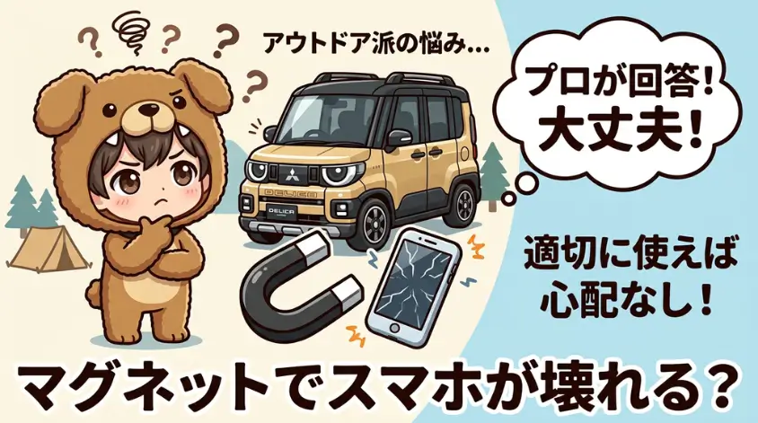 マグネットでスマホが壊れる？