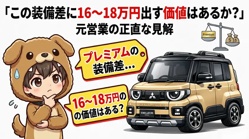 この装備差に16〜18万円出す価値はあるか？