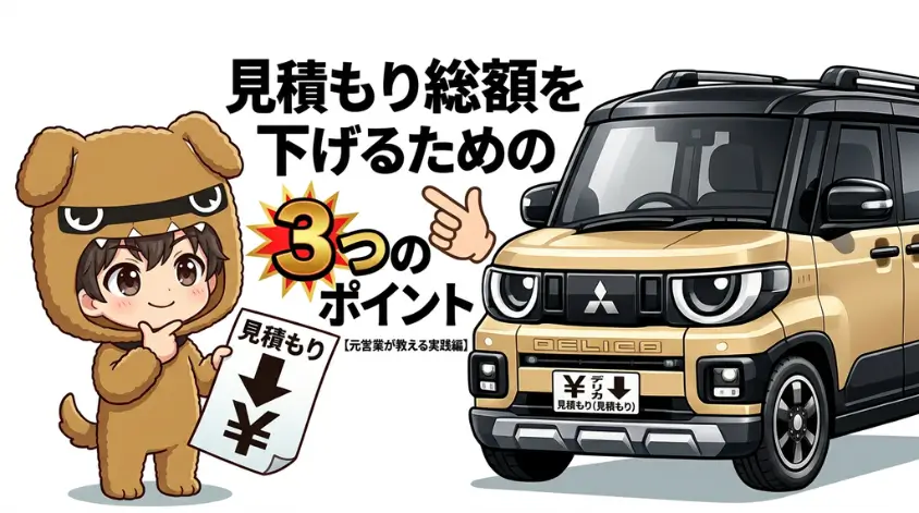 見積もり総額を下げるための3つのポイント