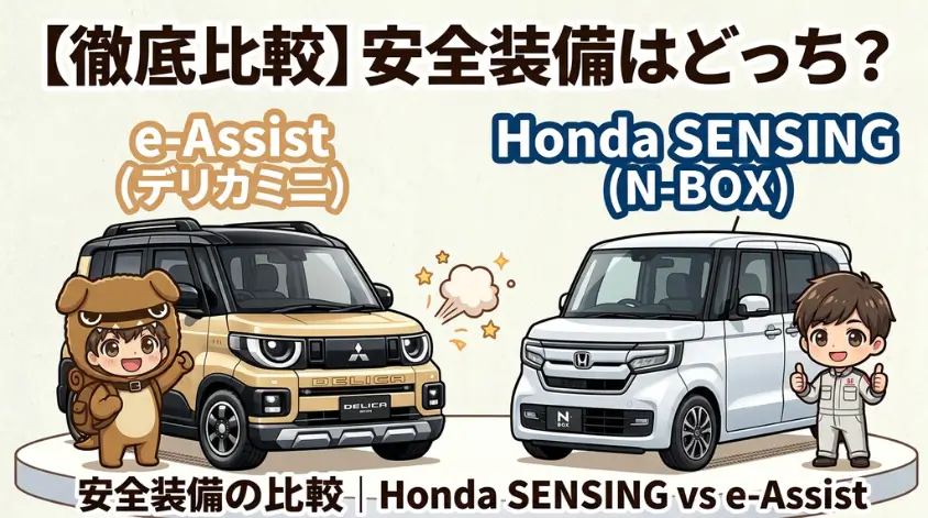 安全装備の比較｜Honda SENSING vs e-Assist