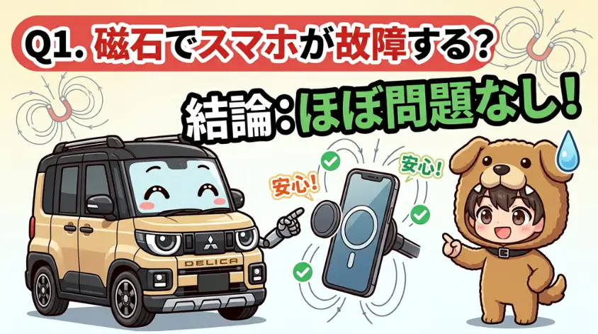 磁石でスマホが故障する？