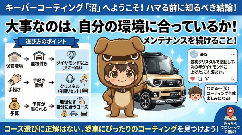 まとめ｜キーパーコーティング「どれがいい」の答えは自分の中にある