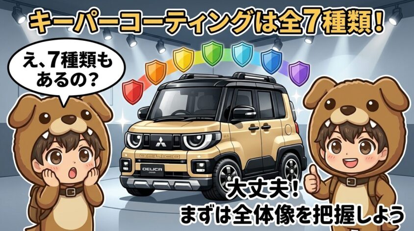 キーパーコーティングは全7種類