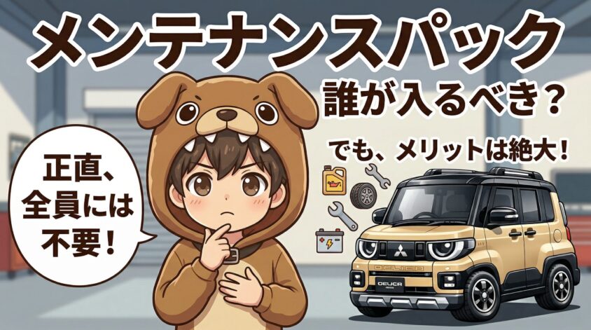 メンテナンスパックに入るべき人・入らなくてもいい人