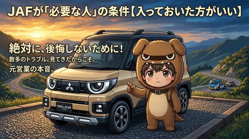 JAFが「必要な人」の条件【入っておいた方がいい】