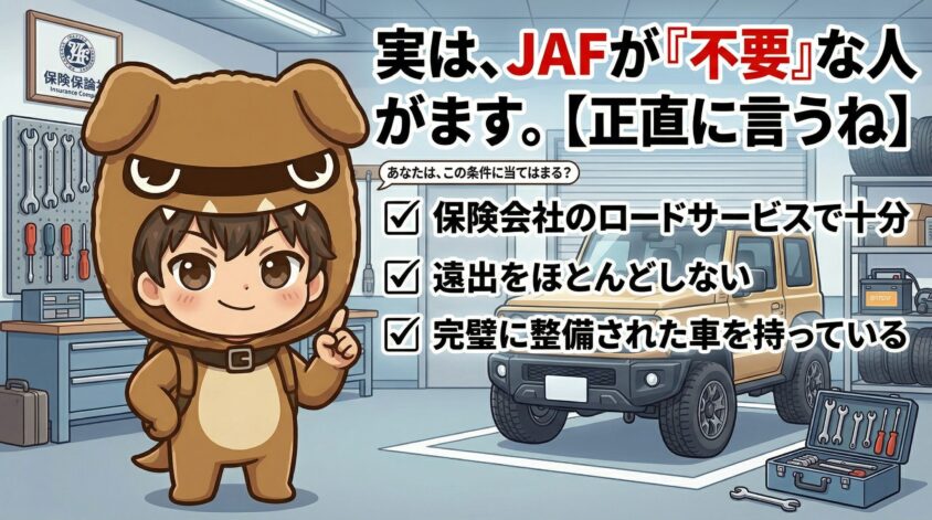 JAFが「いらない人」の条件