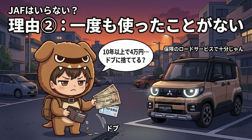 何年も入ってるけど一度も使ったことがない