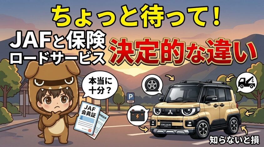 JAFと保険のロードサービスの決定的な違い