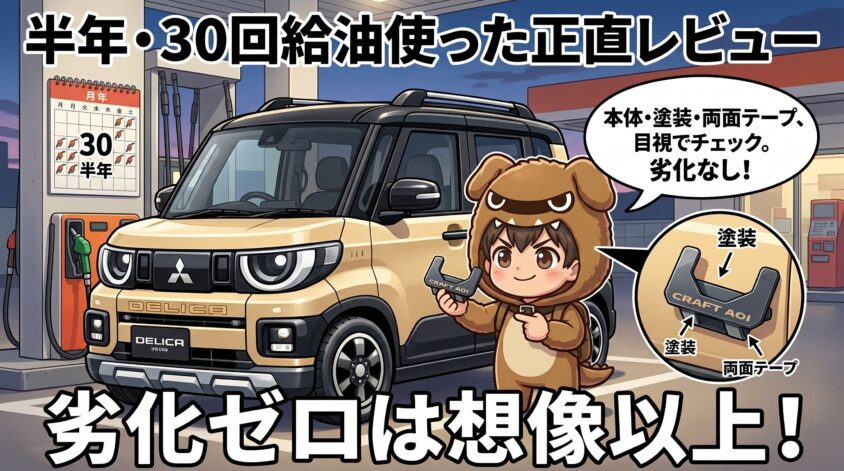半年・30回給油使った正直レビュー：劣化ゼロは想像以上