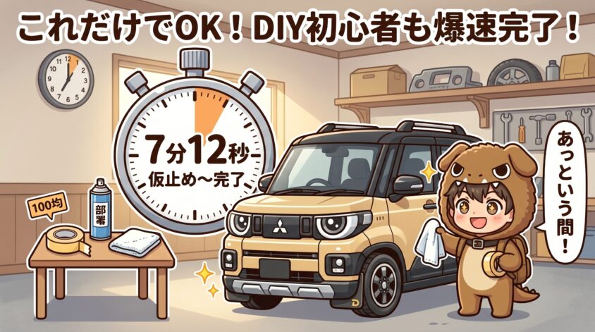 取り付けに必要な道具と所要時間
