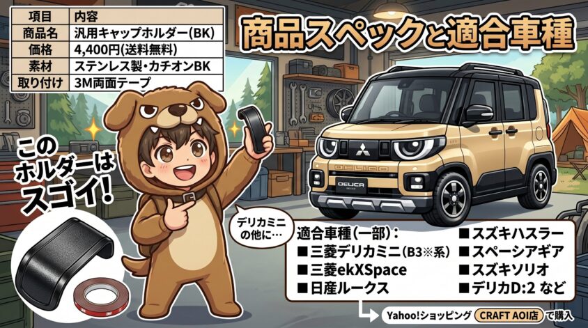 商品スペックと適合車種