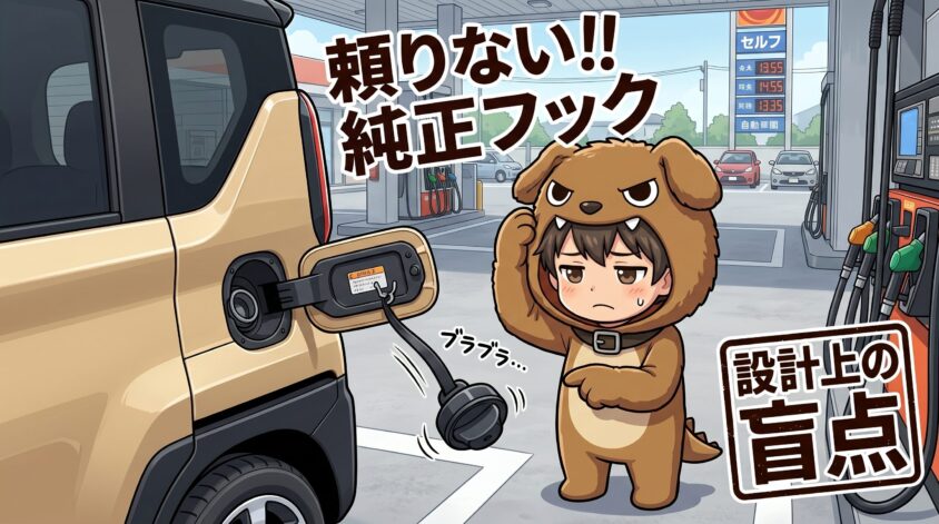 純正フックでは保持力が足りない、というメーカー設計上の盲点