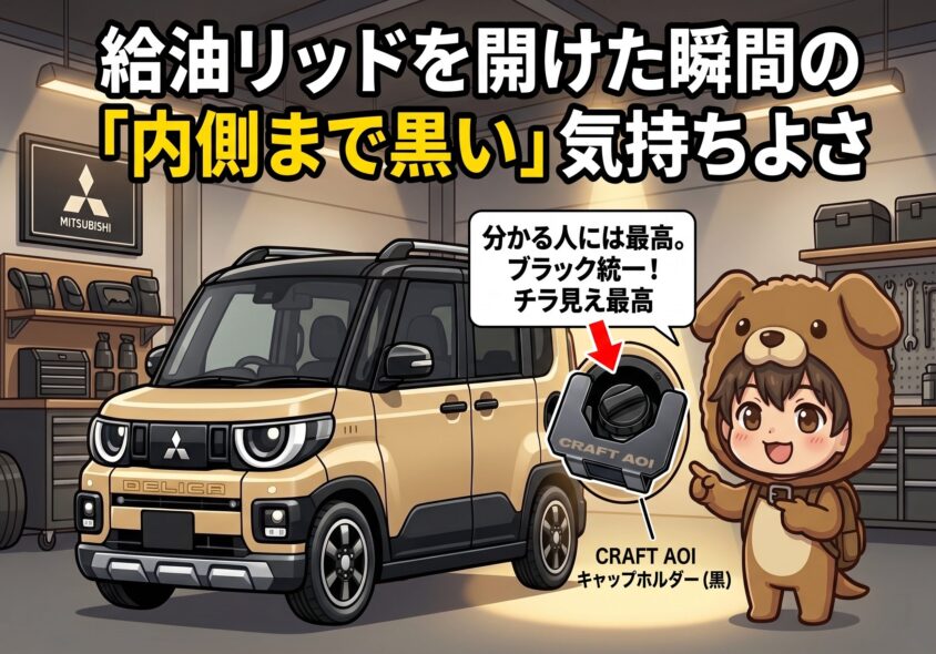 給油リッドを開けた瞬間の「内側まで黒い」気持ちよさ
