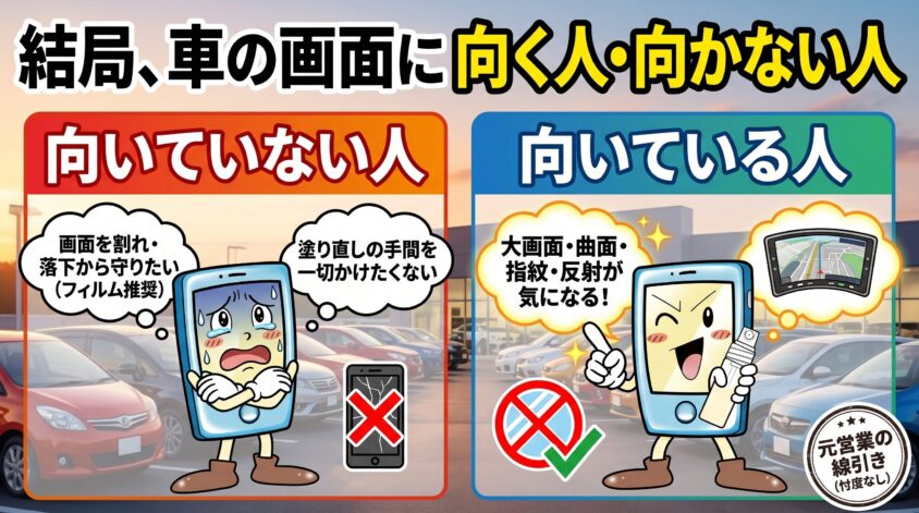 結局スマホまもる君は車に「向く人・向かない人」