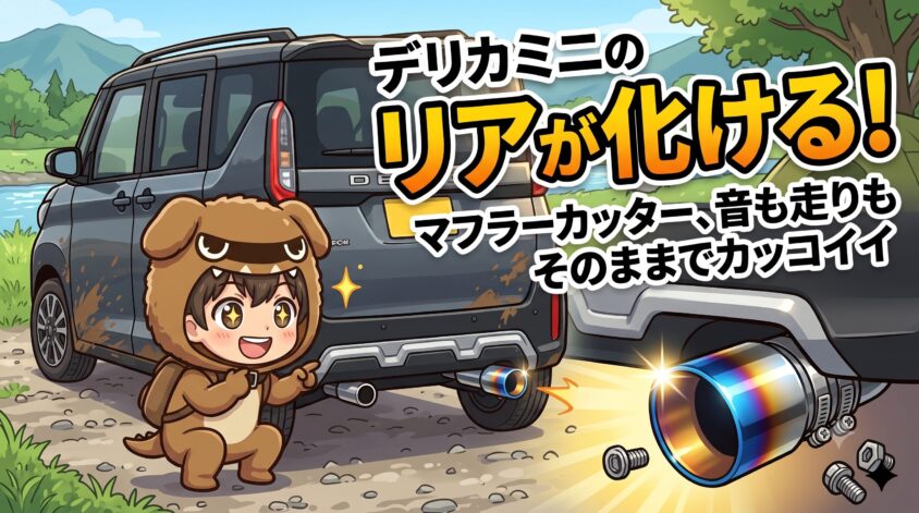 デリカミニ マフラーカッター