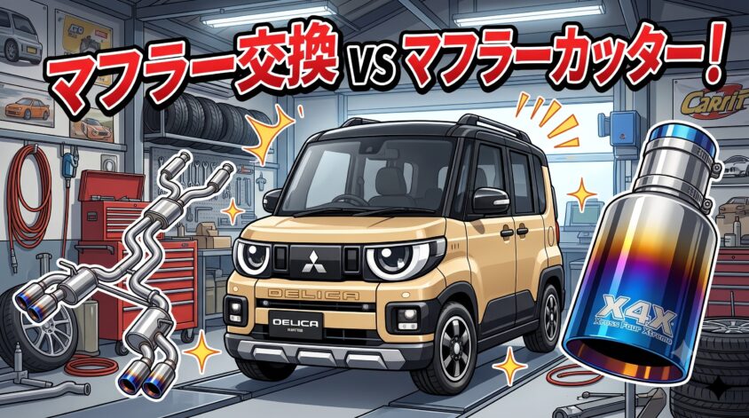 マフラー交換とマフラーカッターの違い