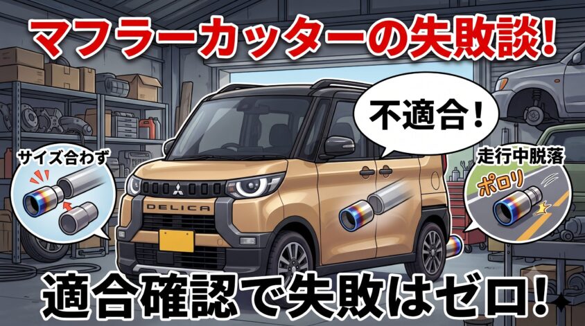 デリカミニ用マフラーカッターの選び方【適合確認が9割】