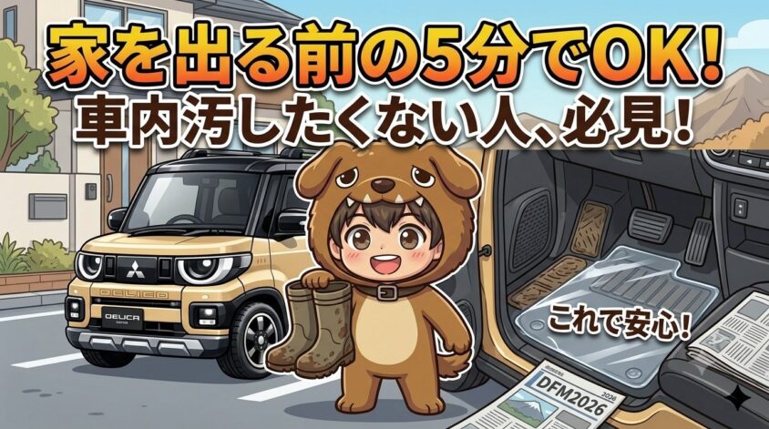 汚したくない人へ：靴と、マットに敷くもの