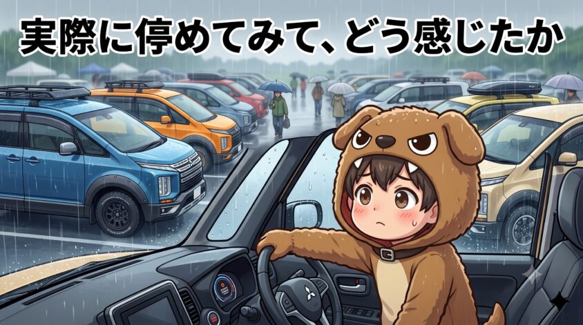実際に停めてみて、どう感じたか