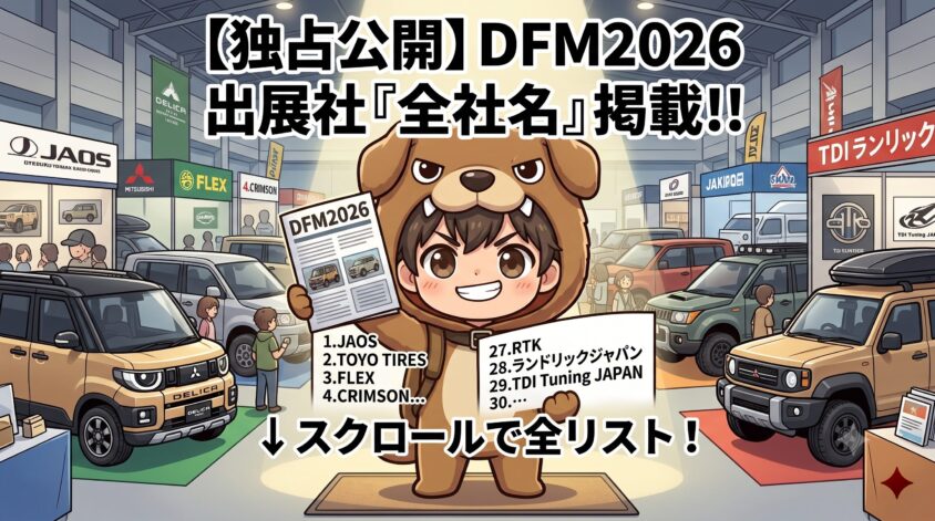 出展社の全社名を出します【DFM2026 公式パンフレット掲載】