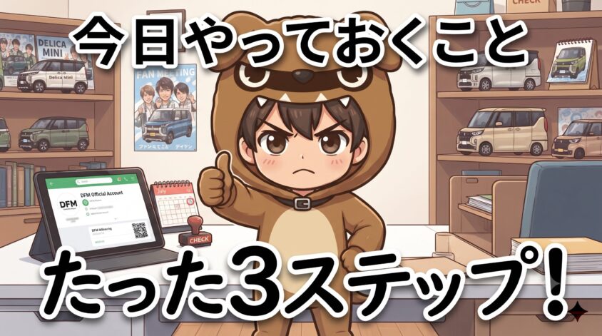今日やっておくこと。たった3ステップです