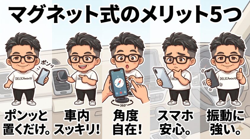 マグネット式のメリット5つ