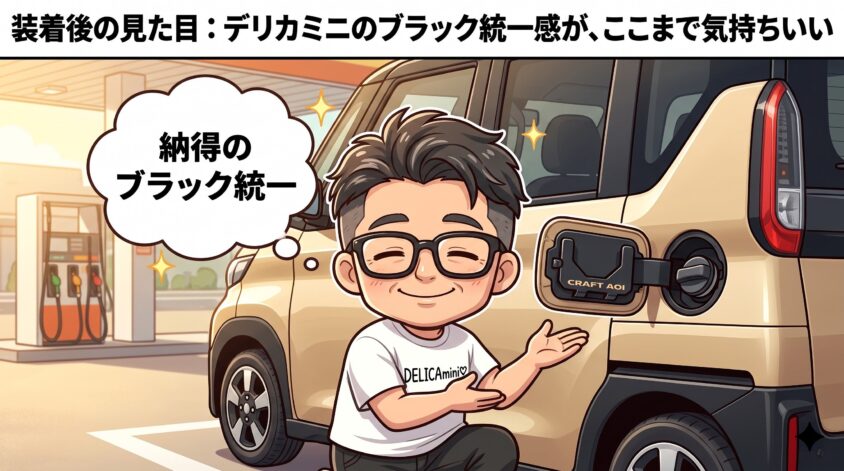 装着後の見た目