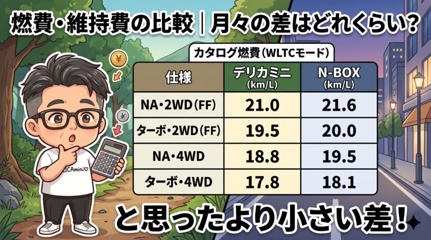 燃費・維持費の比較