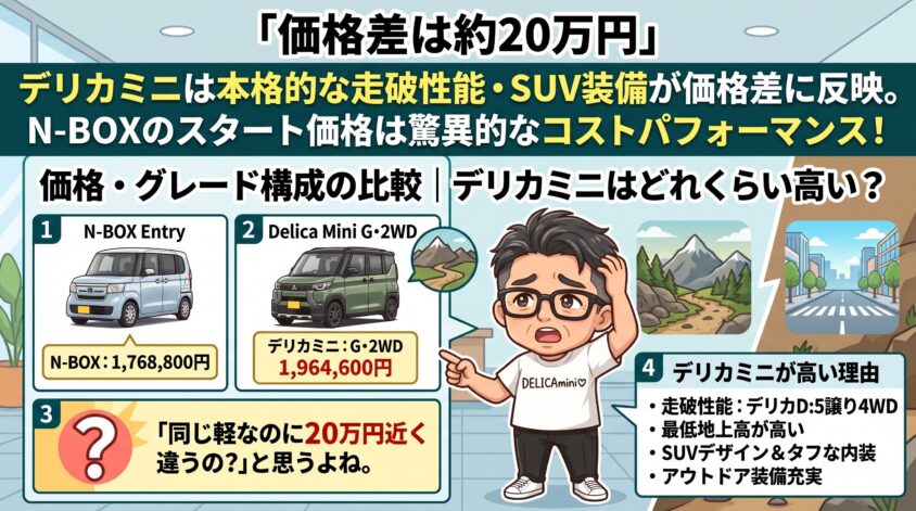 価格・グレード構成の比較
