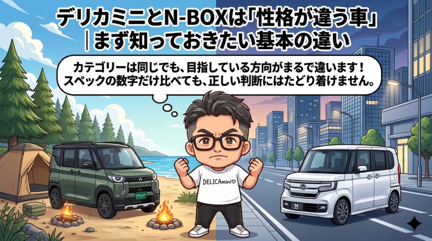 デリカミニとN-BOXは「性格が違う車」