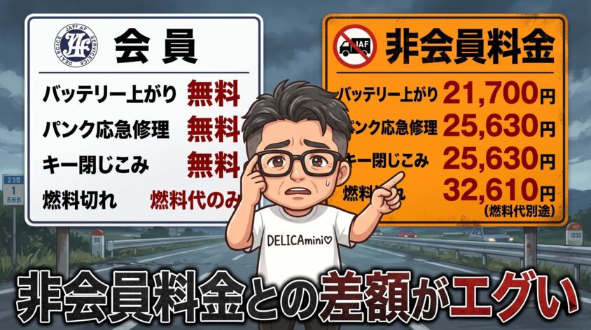非会員料金との差額