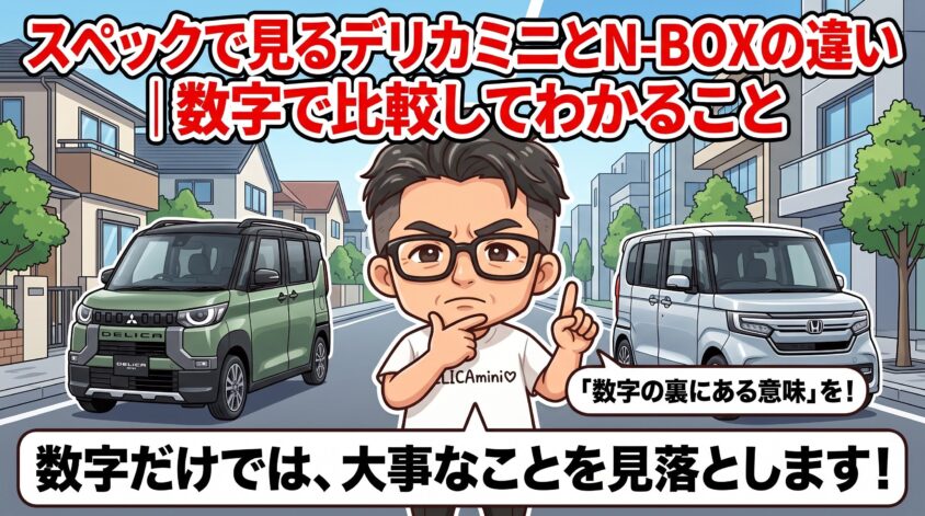 スペックで見るデリカミニとN-BOXの違い