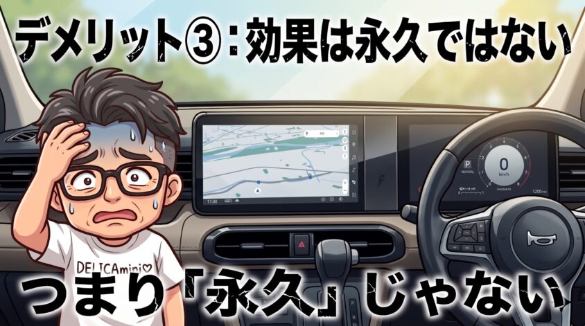 効果は永久ではない(半年〜1年を目安に塗り直し)