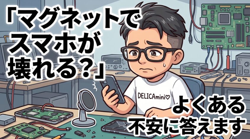 マグネットでスマホが壊れる？