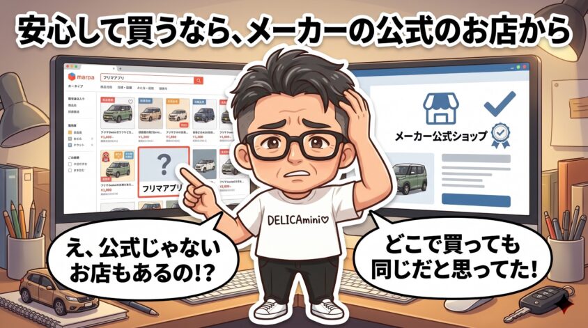 安心して買うなら、メーカーの公式のお店から