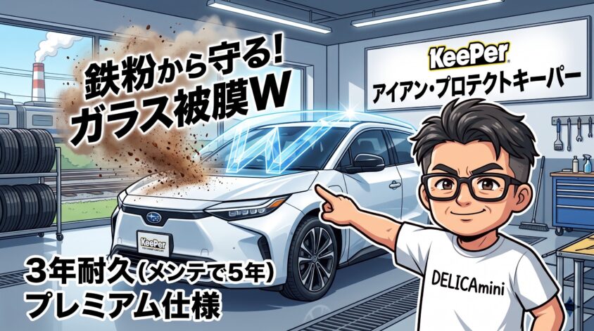 アイアン・プロテクトキーパー｜ガラス被膜Wで鉄粉から守る