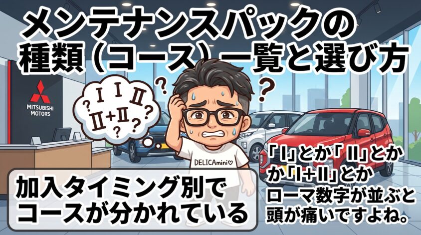 メンテナンスパックの種類(コース)一覧と選び方