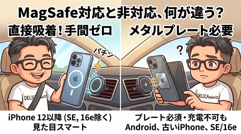 MagSafe対応と非対応、何が違う？