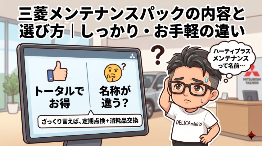 三菱自動車 メンテナンスパック 内容